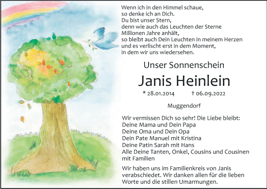 Anzeige von Janis Heinlein von MGO