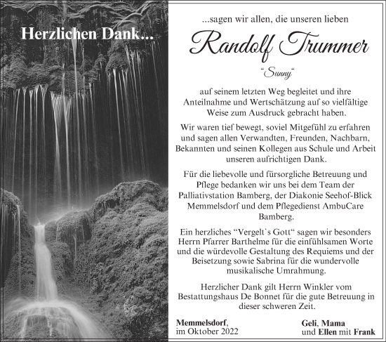 Anzeige von Randolf Trummer von MGO