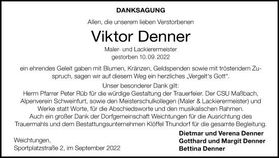 Anzeige von Viktor Denner von MGO