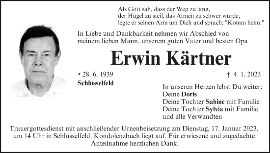 Anzeige von Erwin Kärtner von MGO
