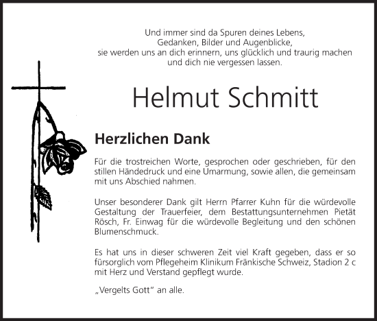 Anzeige von Helmut Schmitt von MGO