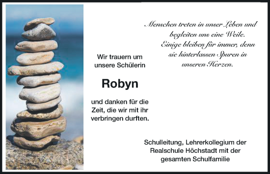 Anzeige von Robyn S. von MGO