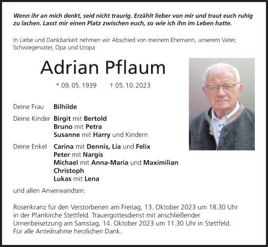 Anzeige von Adrian Pflaum von MGO