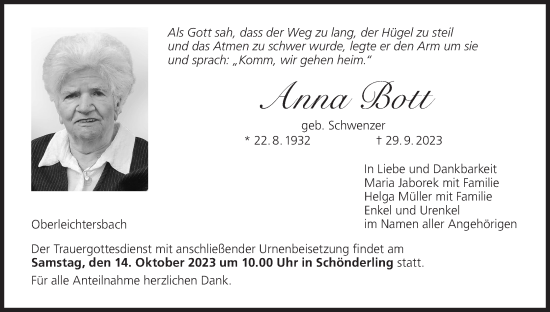 Anzeige von Anna Bott von MGO