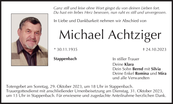 Anzeige von Michael Achtziger von MGO