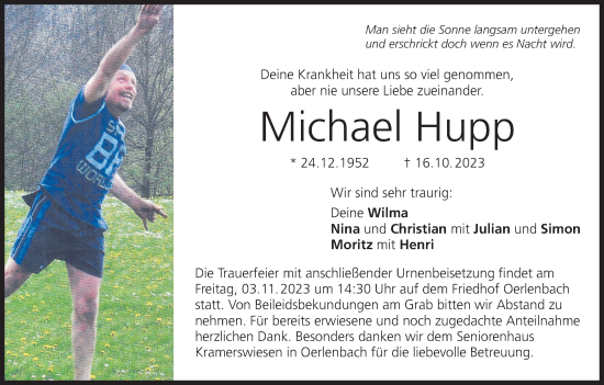 Anzeige von Michael Hupp von MGO
