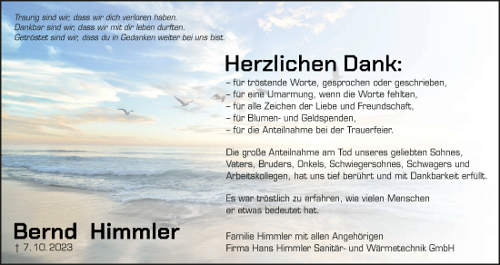 Anzeige von Bernd Himmler von MGO