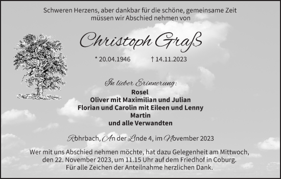 Anzeige von Christoph Graß von MGO