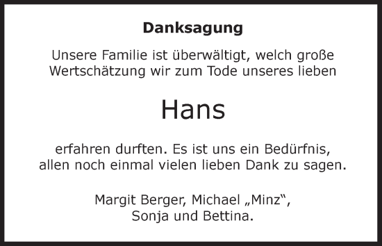 Anzeige von Hans  von MGO