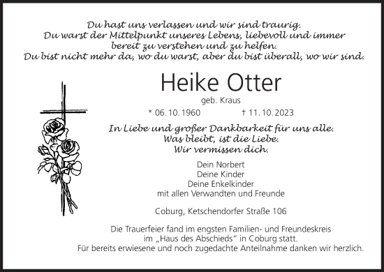 Anzeige von Heike Otter von MGO