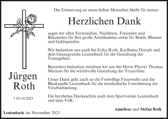 Anzeige von Jürgen Roth von MGO