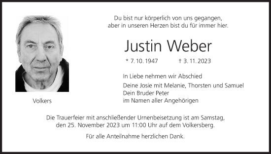 Anzeige von Justin Weber von MGO