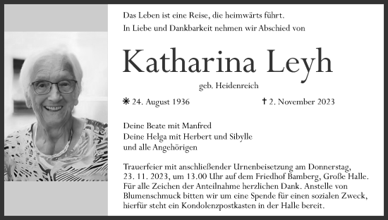 Anzeige von Katharina Leyh von MGO