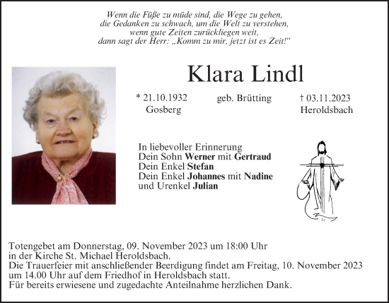 Anzeige von Klara Lindl von MGO