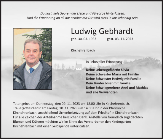 Anzeige von Ludwig Gebhardt von MGO