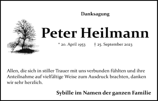 Anzeige von Peter Heilmann von MGO