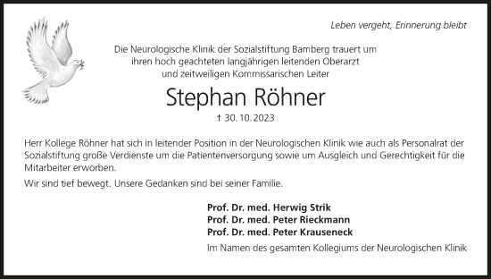 Anzeige von Stephan Röhner von MGO