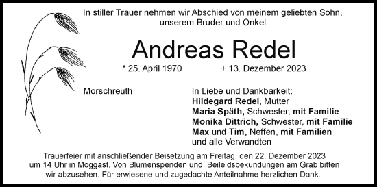 Anzeige von Andreas Redel von MGO