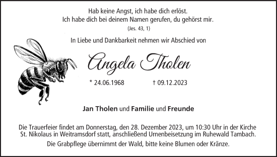 Anzeige von Angela Tholen von MGO