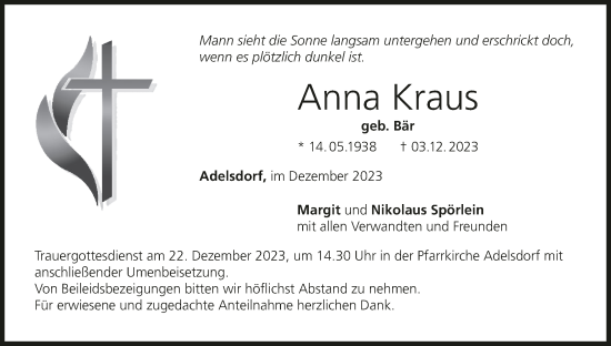 Anzeige von Anna Kraus von MGO
