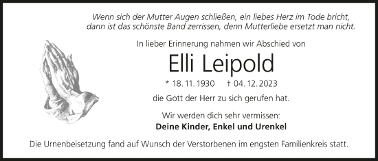 Anzeige von Elli Leipold von MGO