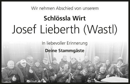 Anzeige von Josef Lieberth von MGO
