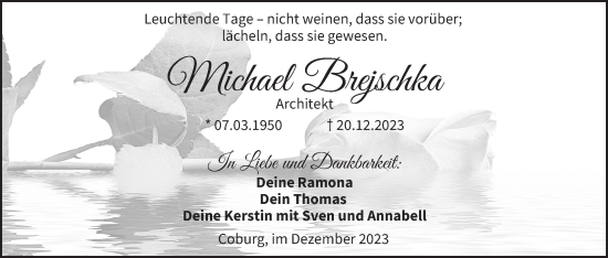 Anzeige von Michael Brejschka von MGO