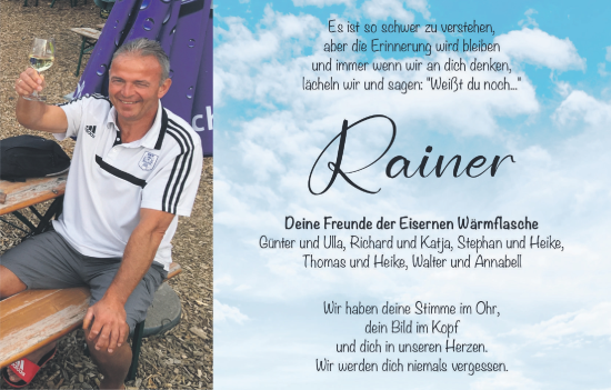 Anzeige von Rainer  von MGO