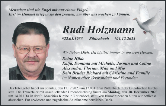 Anzeige von Rudi Holzmann von MGO