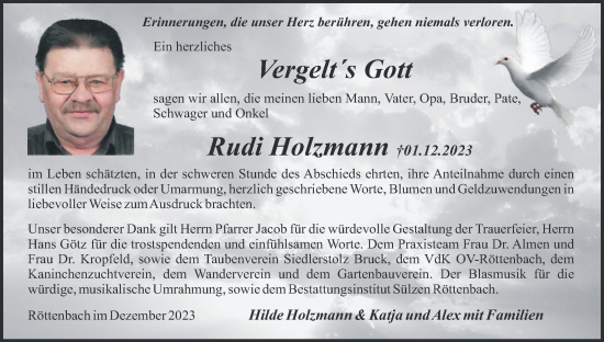 Anzeige von Rudi Holzmannh von MGO