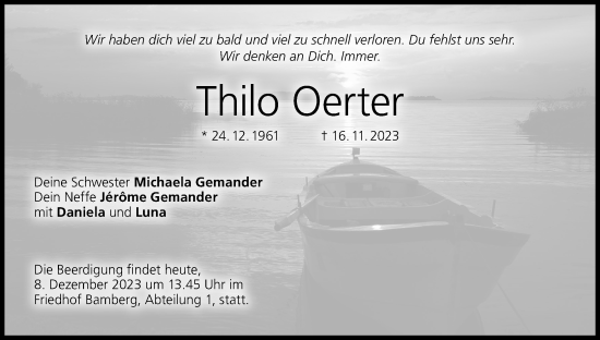 Anzeige von Thilo Oerter von MGO