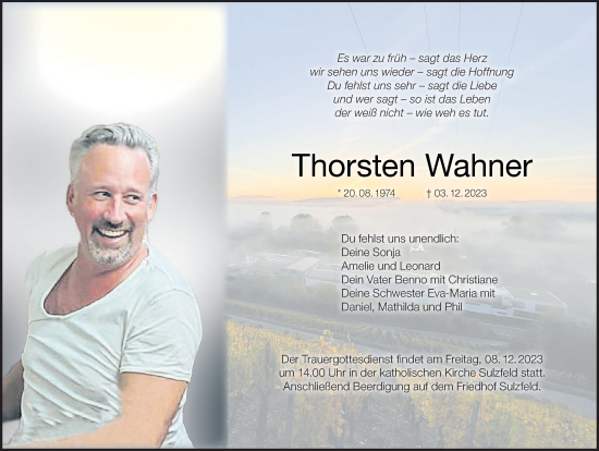 Anzeige von Thorsten Wahner von MGO