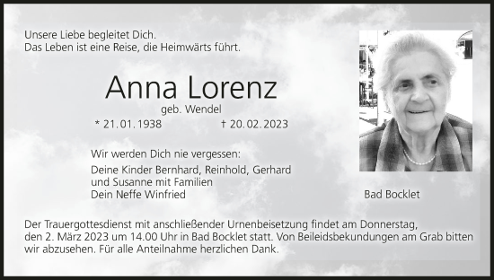 Anzeige von Anna Lorenz von MGO