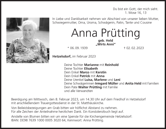 Anzeige von Anna Prütting von MGO