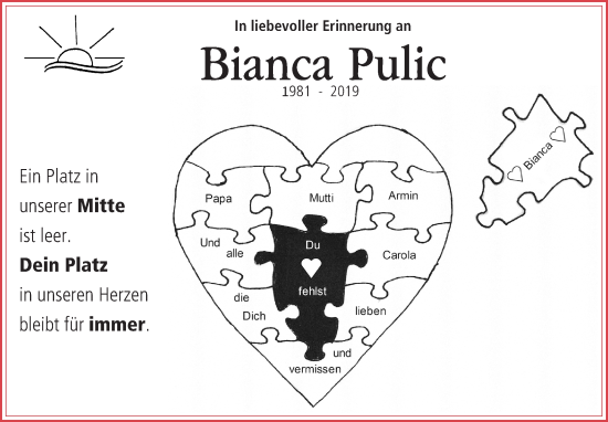Anzeige von Bianca Pulic von MGO
