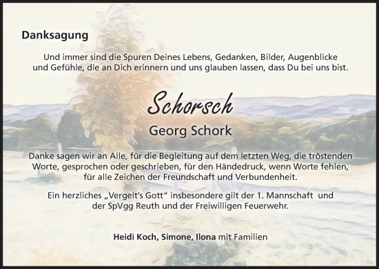 Anzeige von Georg Schork von MGO