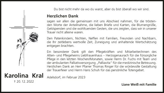 Anzeige von Karolina Kral von MGO