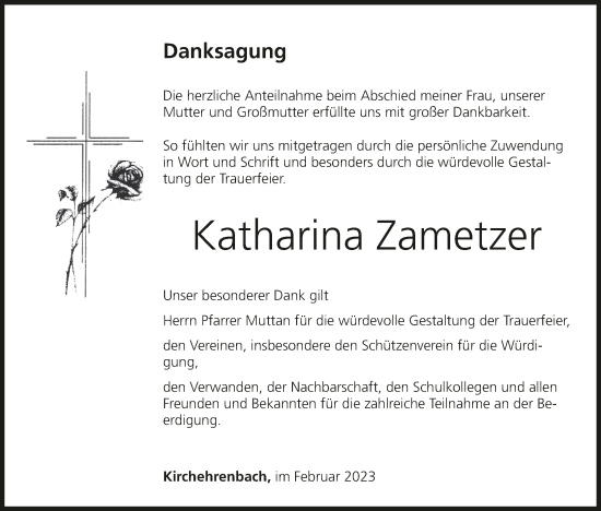 Anzeige von Katharina Zametzer von MGO