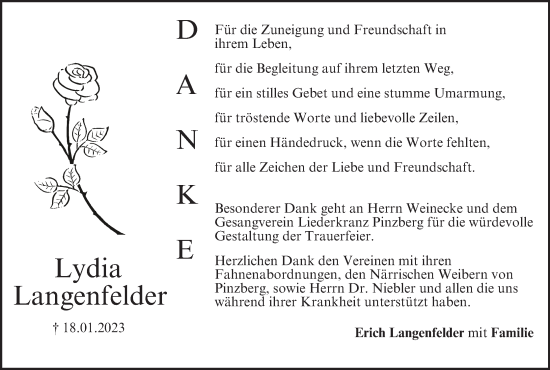 Anzeige von Lydia Langenfelder von MGO