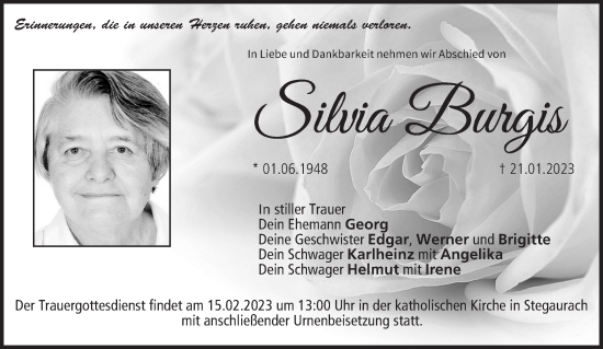 Anzeige von Silvia Burgis von MGO