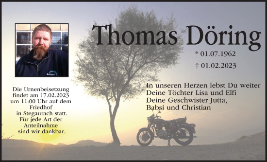 Anzeige von Thomas Döring von MGO
