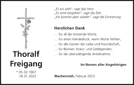 Anzeige von Thoralf Freigang von MGO