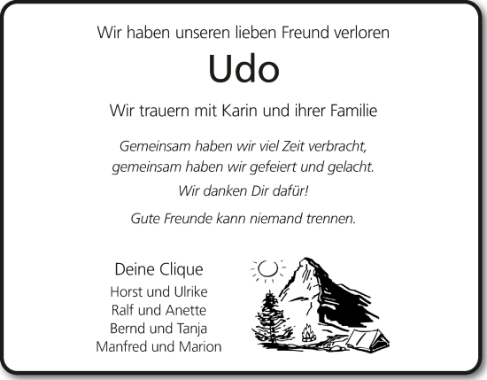 Anzeige von Udo  von MGO