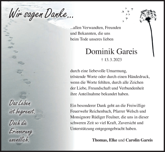 Anzeige von Dominik Gareis von MGO