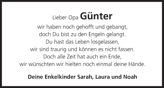 Anzeige von Günter  von MGO