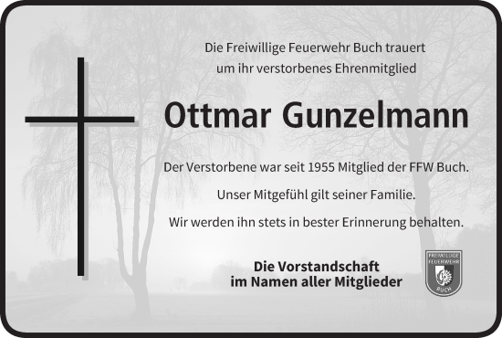 Anzeige von Ottmar Gunzelmann von MGO