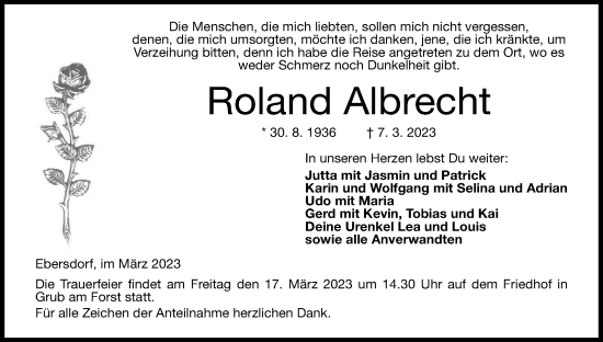 Anzeige von Roland Albrecht von MGO