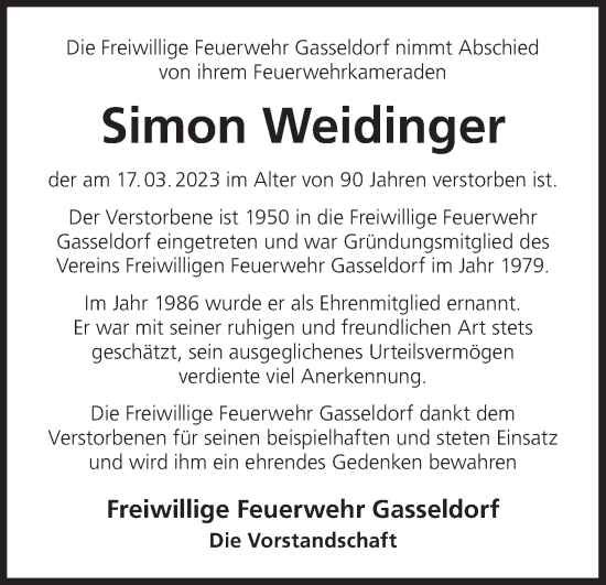 Anzeige von Simon Weidinger von MGO