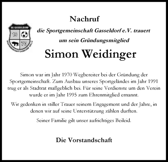 Anzeige von Simon Weidinger von MGO