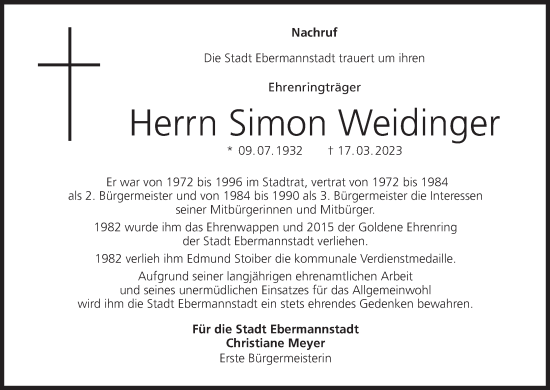 Anzeige von Simon Weidinger von MGO